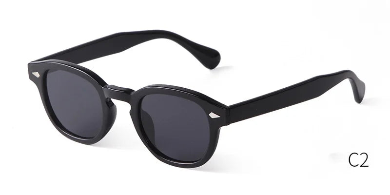Retro Round Sunglasses with UV400 Protection