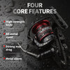 High-Speed Spinning Fishing Reel with Interchangeable Handle