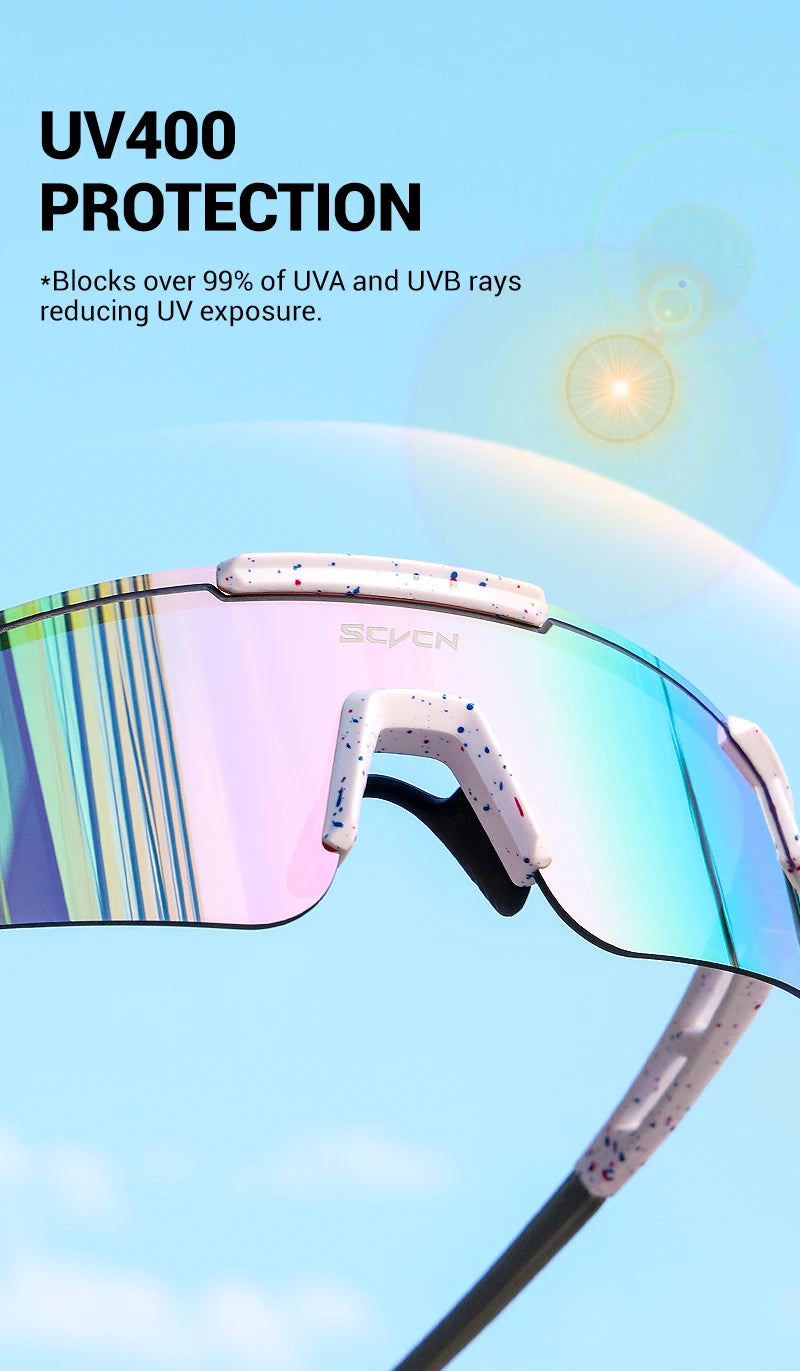 UV400 Performance Cycling Sunglasses with TR-90 Frame