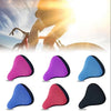 A collection of various colored breathable 3D mesh bicycle saddle cushions shown from the side.