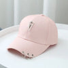Classic Cotton Cap with Metal Ring Detail