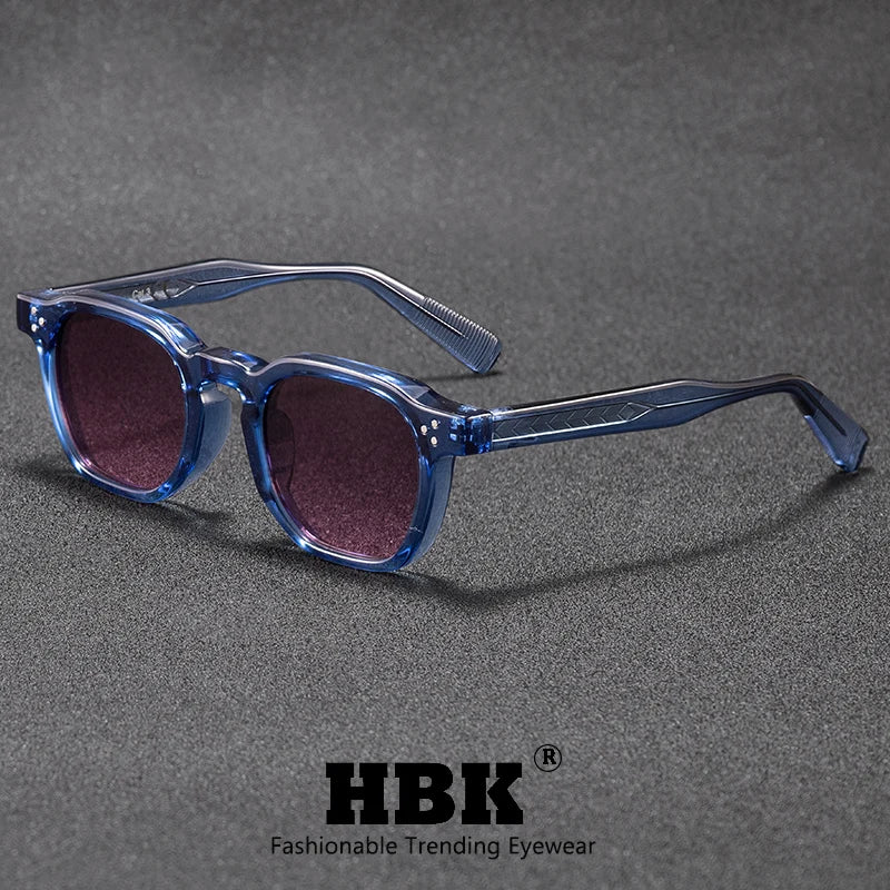Retro Classic Square Frame Sunglasses with UV400 Protection