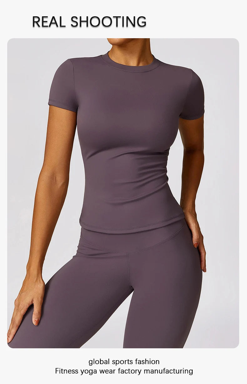 Women's Breathable Yoga & Fitness T-Shirt