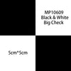MP10609 Schwarz-Weiß großes Check-Hot-Shrink-Covering-Film für RC-Modelle
