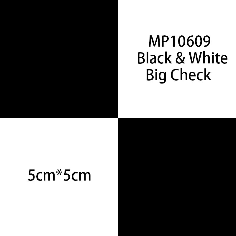 MP10609 Schwarz-Weiß großes Check-Hot-Shrink-Covering-Film für RC-Modelle