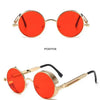Retro Round Metal Sunglasses with UV400 Protection