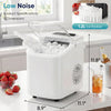 Compact Countertop Ice Maker with Basket and Handle