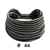 Black and white patterned knitted headband for yoga or workout