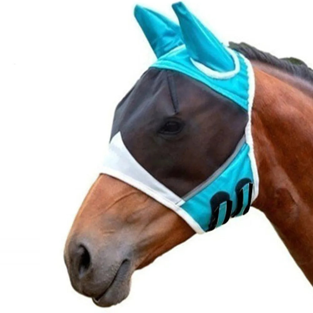 Breathable Horse Fly Mask with Adjustable Mesh