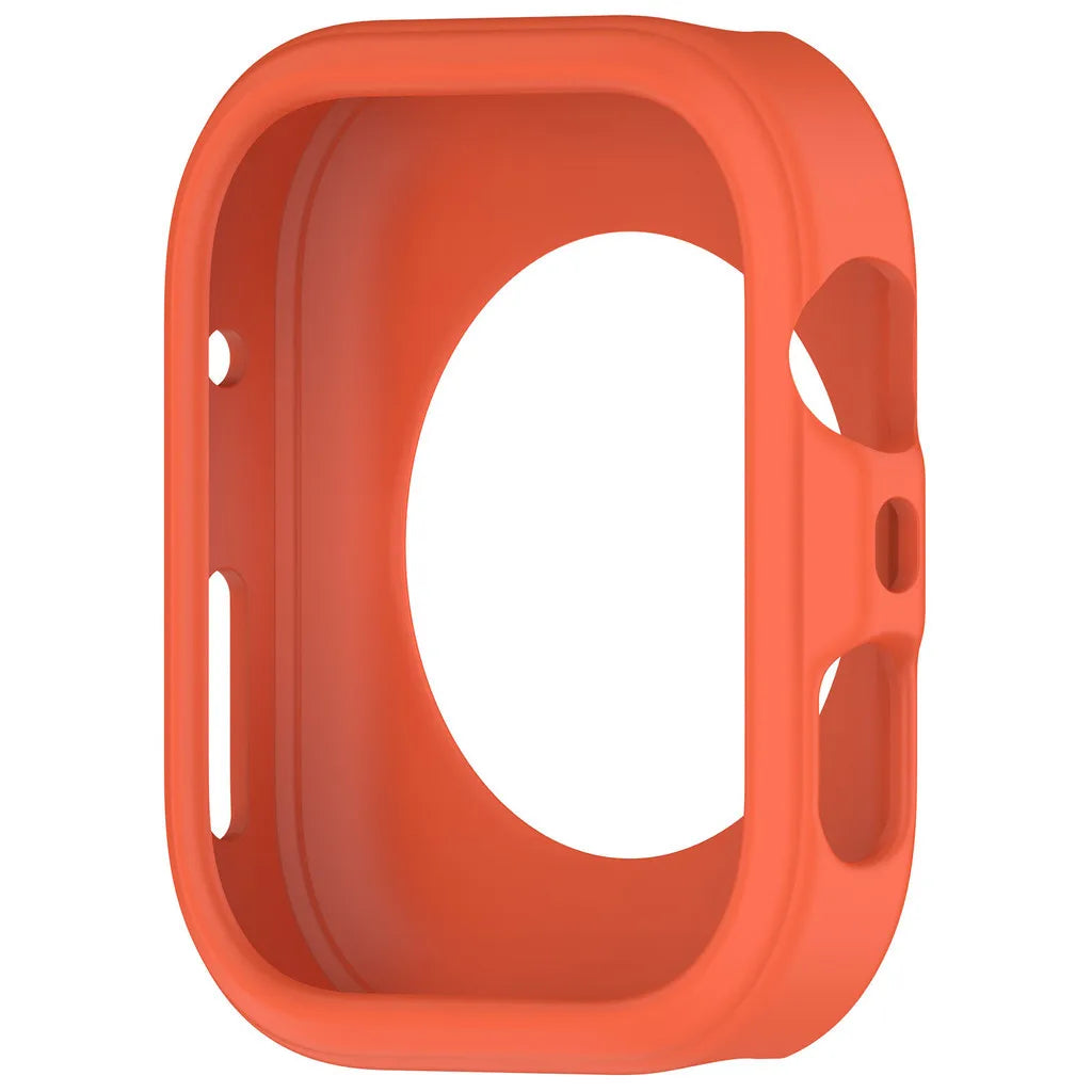 Coque de protection en silicone orange pour une Huawei Watch Fit 4 ou Pro.
