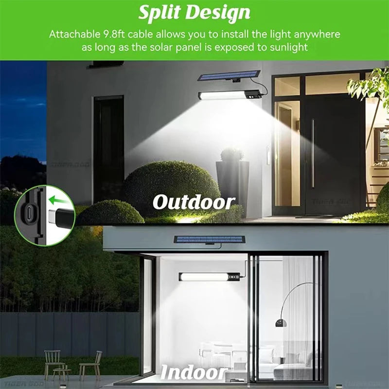 Solar-Powered Motion Sensor Wall Light with Remote Control