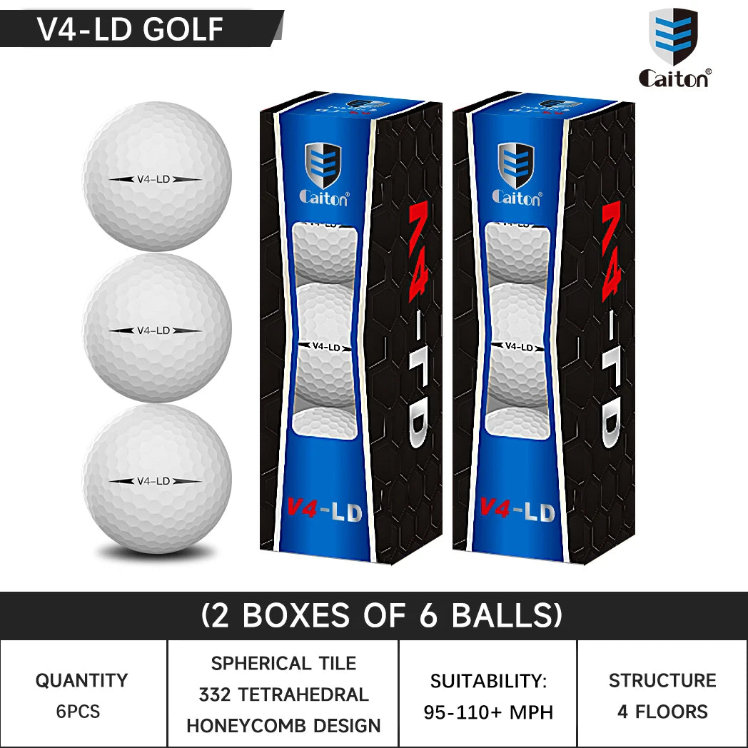 Caiton Pro 4-Layer Golf Balls with DuPont Surlyn Cover