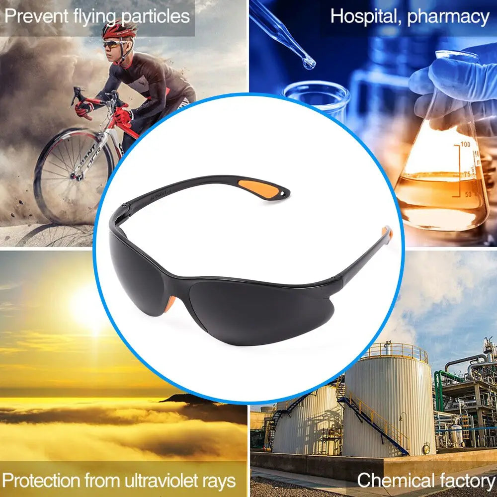 Anti-Shock Safety Glasses with Scratch-Resistant Lenses