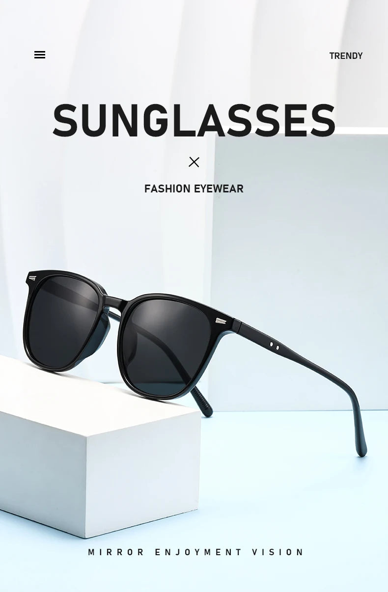 Ultra-Light Square Sunglasses with UV400 Protection