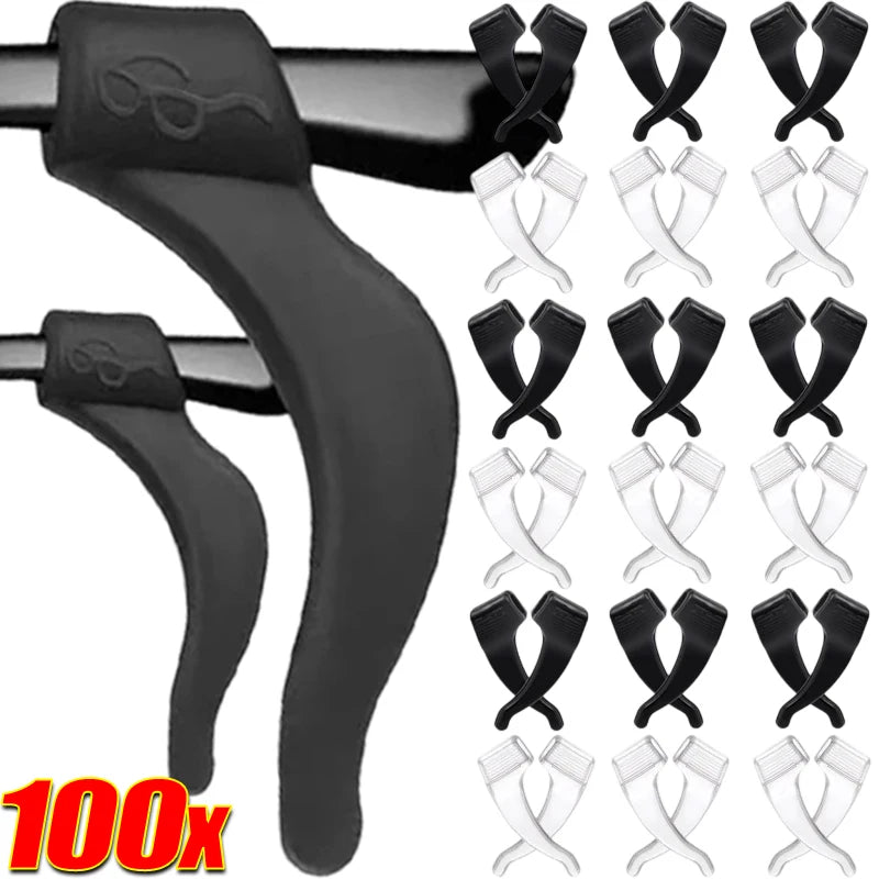 Silicone Anti-Slip Glasses Ear Hooks – Ergonomic Eyewear Grips