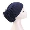 Elegant Lace Chiffon Floral Cap for Women