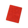A square, bright orange-red breathable wristband for activewear.