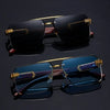 Rimless Rectangle Sunglasses for Men and Women