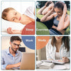 A collage showing people sleeping, exercising, working, and studying while using a professional wrist support splint.
