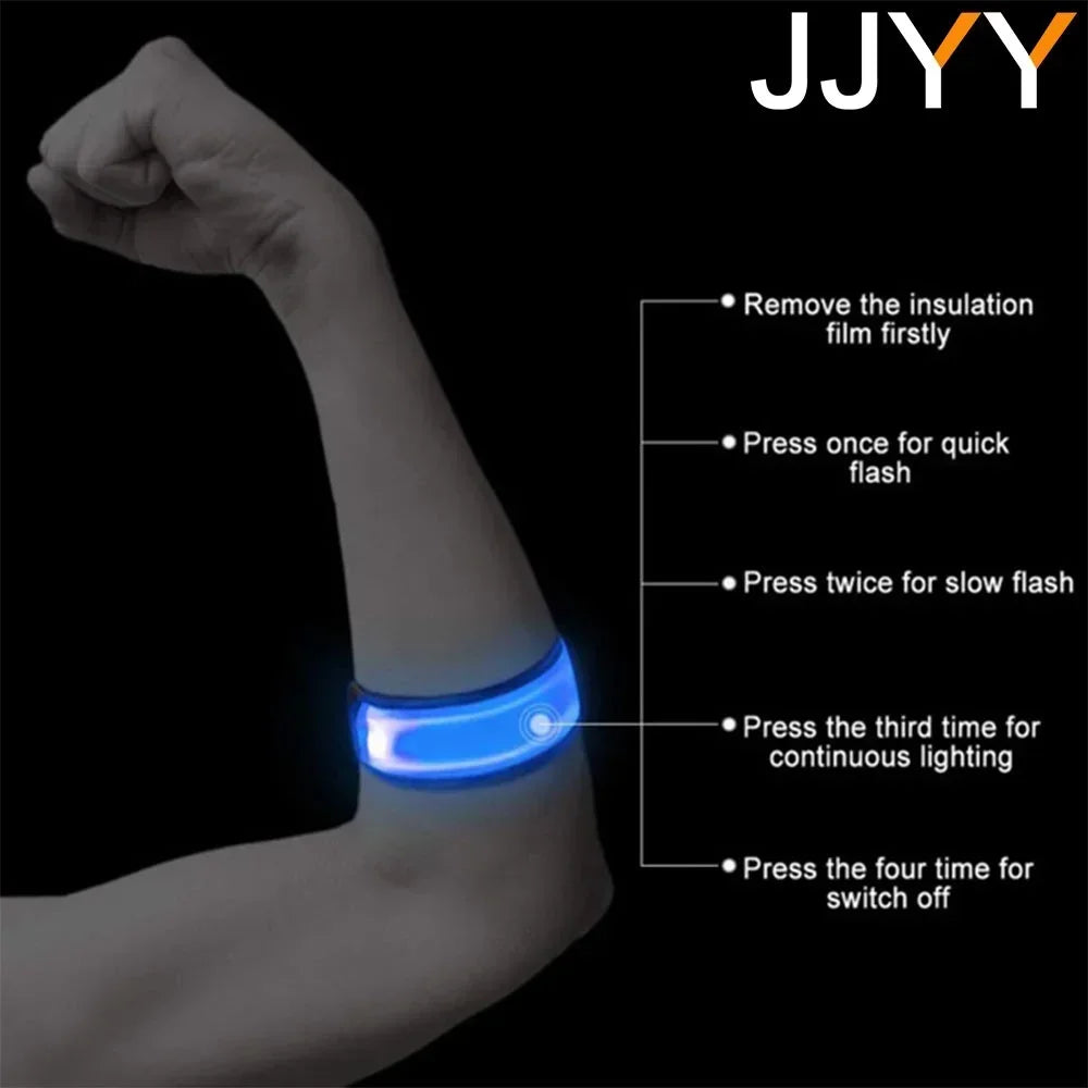 USB Rechargeable LED Safety Armband for Night Running and Cycling