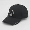 Classic Cotton Cap with Metal Ring Detail