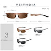 Rimless Polarized Sunglasses for Men | Lightweight Aluminum-Magnesium Frame with UV400 Protection