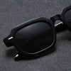 Retro Square Sunglasses with Rivet Accents for Men