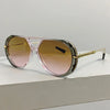Vintage Pilot Sunglasses with Gradient Lenses