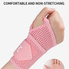 Pink non-stretching wrist support brace fixed at the tiger's mouth for comfortable use