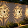 Solar Peony Mandala Projector Light for Outdoor Walls