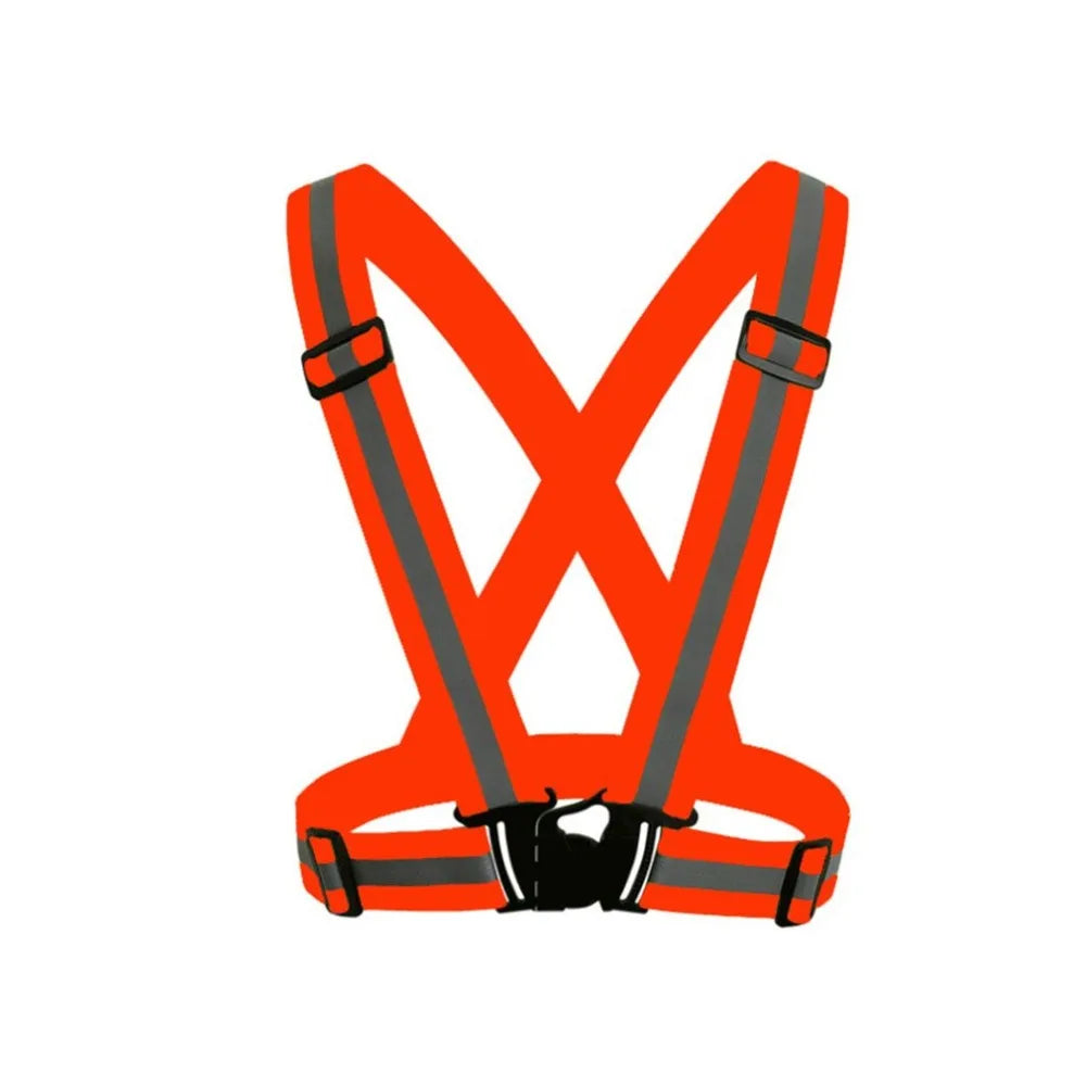 Adjustable Reflective Safety Vest for Night Running and Cycling