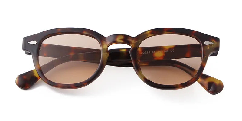 Retro Round Sunglasses with UV400 Protection