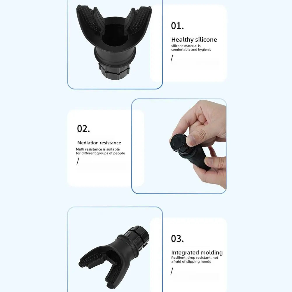 Adjustable Resistance Breathing Trainer for Lung Capacity