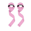 Paire de sangles de musculation roses pour le soutien du poignet