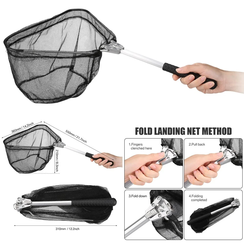 Aluminum Alloy Telescoping Fishing Landing Net