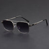 Square Metal Sunglasses with UV400 Protection