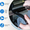 A hand is applying self-fusing silicone repair tape to a cable or pipe, demonstrating its fit and grip.