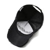 Vintage Washed Cotton Baseball Cap with Embroidered Cow Head