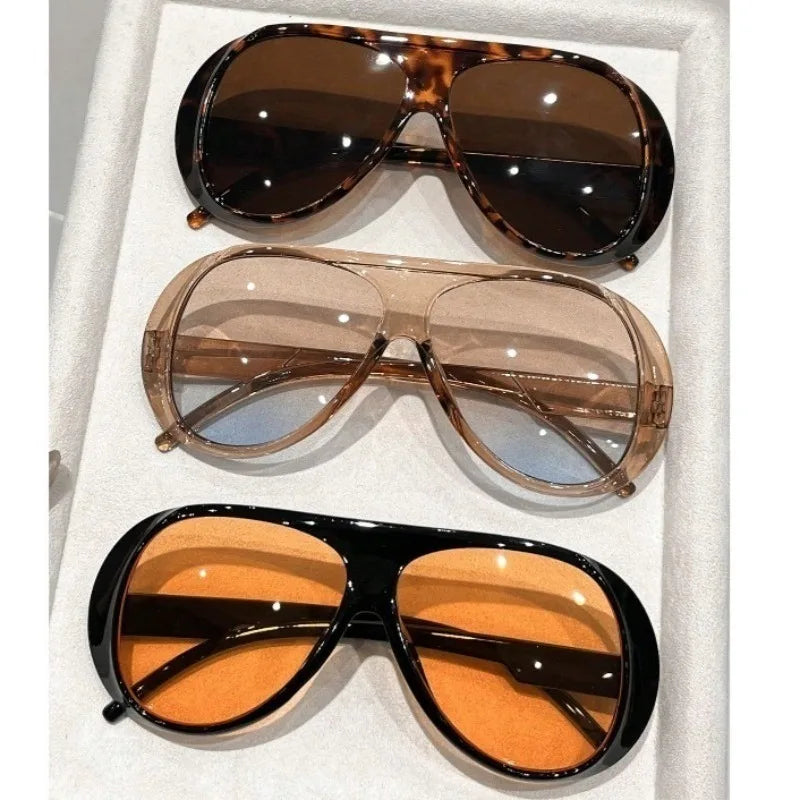 Oversized Retro Full-Rim Glasses