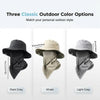 Breathable Fisherman Hat with Detachable Face Mask