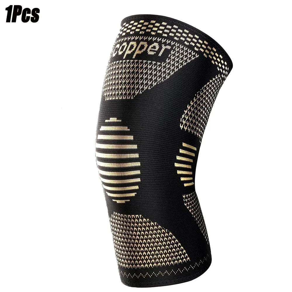 Black copper ion knee support sleeve for pain relief
