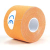 Roll of orange kinesiology tape for athletic recovery