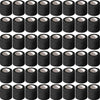 Rouleaux de bandages élastiques réutilisables autoadhésifs noirs.