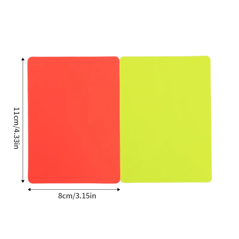 Professional Soccer Referee Red & Yellow Cards Set
