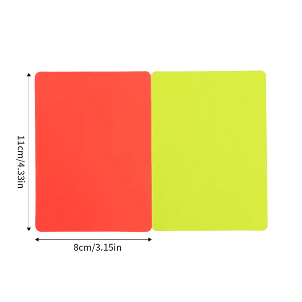 Professional Soccer Referee Red & Yellow Cards Set