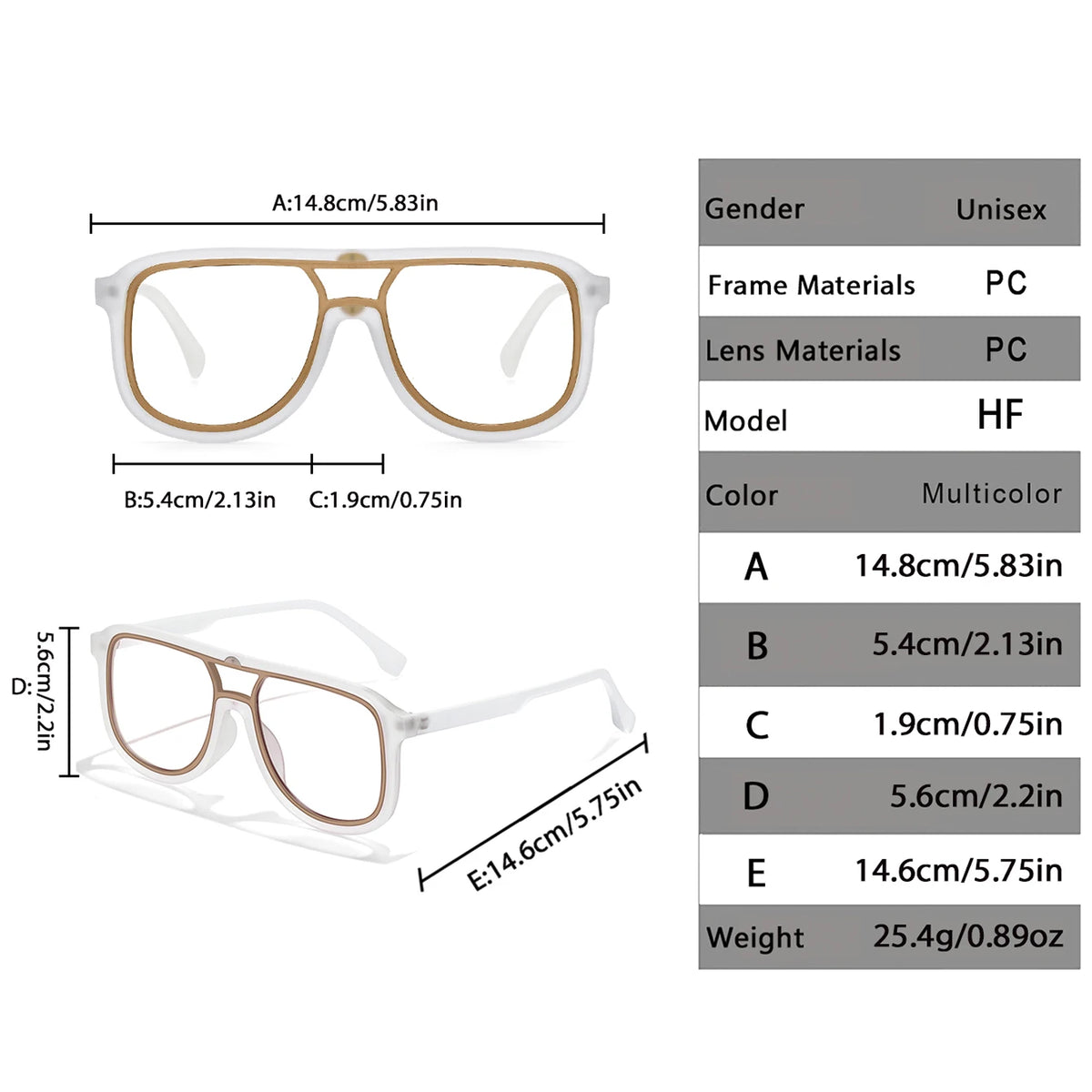 Un conjunto de gafas de ciclismo foto-cromáticas unisex con varias medidas y opciones de color.