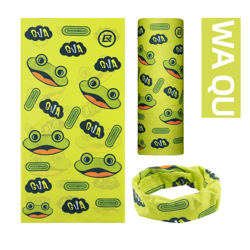 Set gelber Gesichtsmasken mit Fröckchen-Design, inklusive Roll-up- und Gummibandmaske.