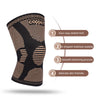 Copper Fiber Compression Knee Sleeve for Sports Support