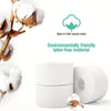 Roll of white latex-free sports tape for athletic training