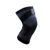 Black breathable compression knee brace for sports and joint support